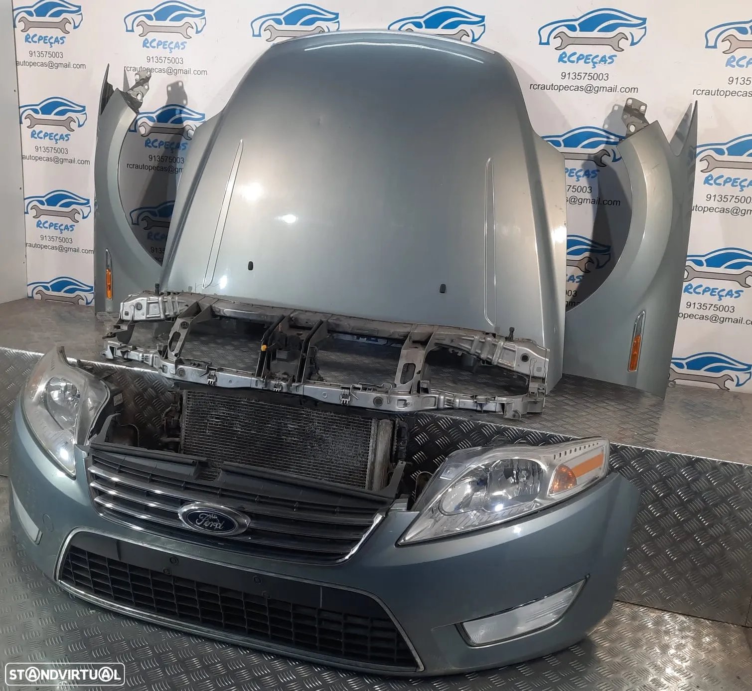 FRENTE COMPLETA FORD MONDEO IV 4 MK4 CAPOT PARACHOQUES GUARDA-LAMAS OTICAS RADIADOR VENTILADOR FRENTE FIBRA REFORÇO - 2