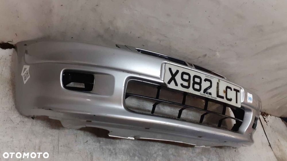 ^ ZDERZAK PRZÓD PRZEDNI HONDA LOGO NH583M SREBRNY - 4