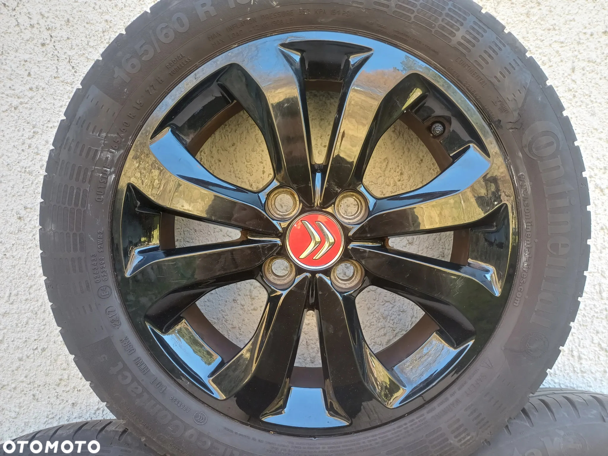 Felgi aluminiowe koła peugeot 108 Citroen C1 II AYGO II 165/60r15 Continental - 5
