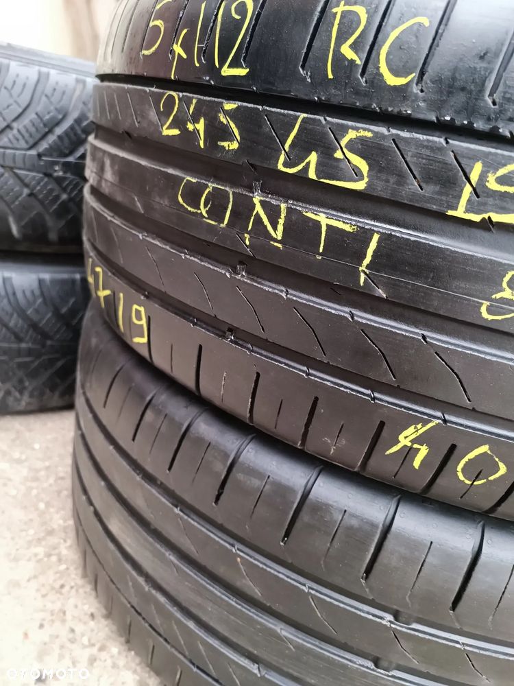 245/45R19 98W 102Y XL Opony Letnie Lato Continental ContiSportContact 5 MO-V 4,5-5mm  Legnica ALU-RAD 245/45 - 2