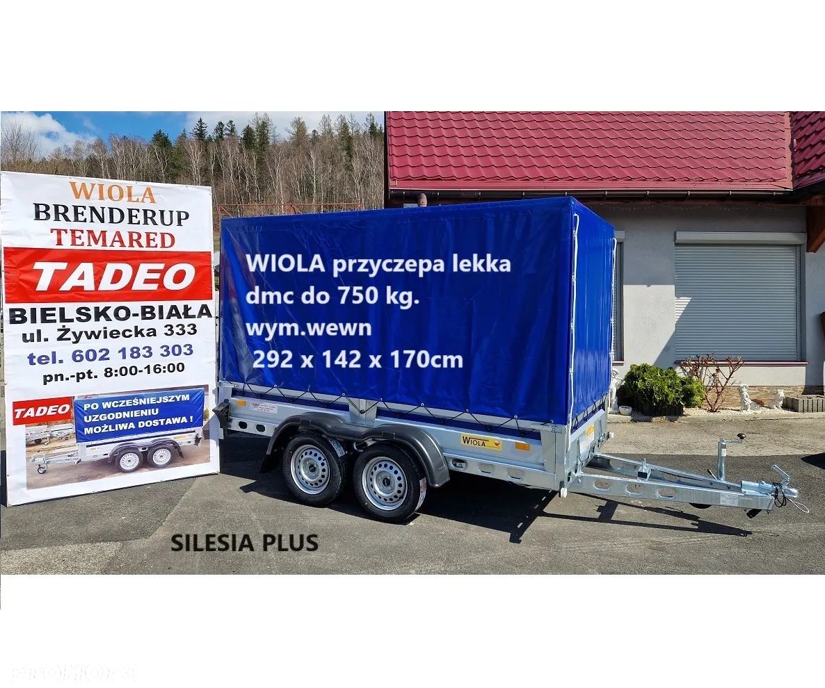 Wiola SILEZIA+ 292x142 stelaż/plandeka - 1