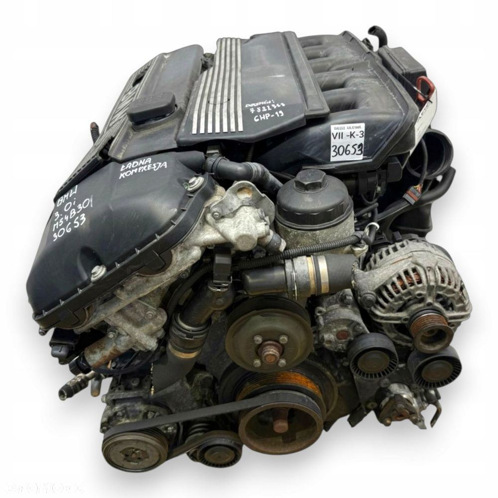 SILNIK M54B30 BMW E46 E39 E60 E61 F10 X3 E83 X5 E53 3.0 i 231KM 306S3 - 1