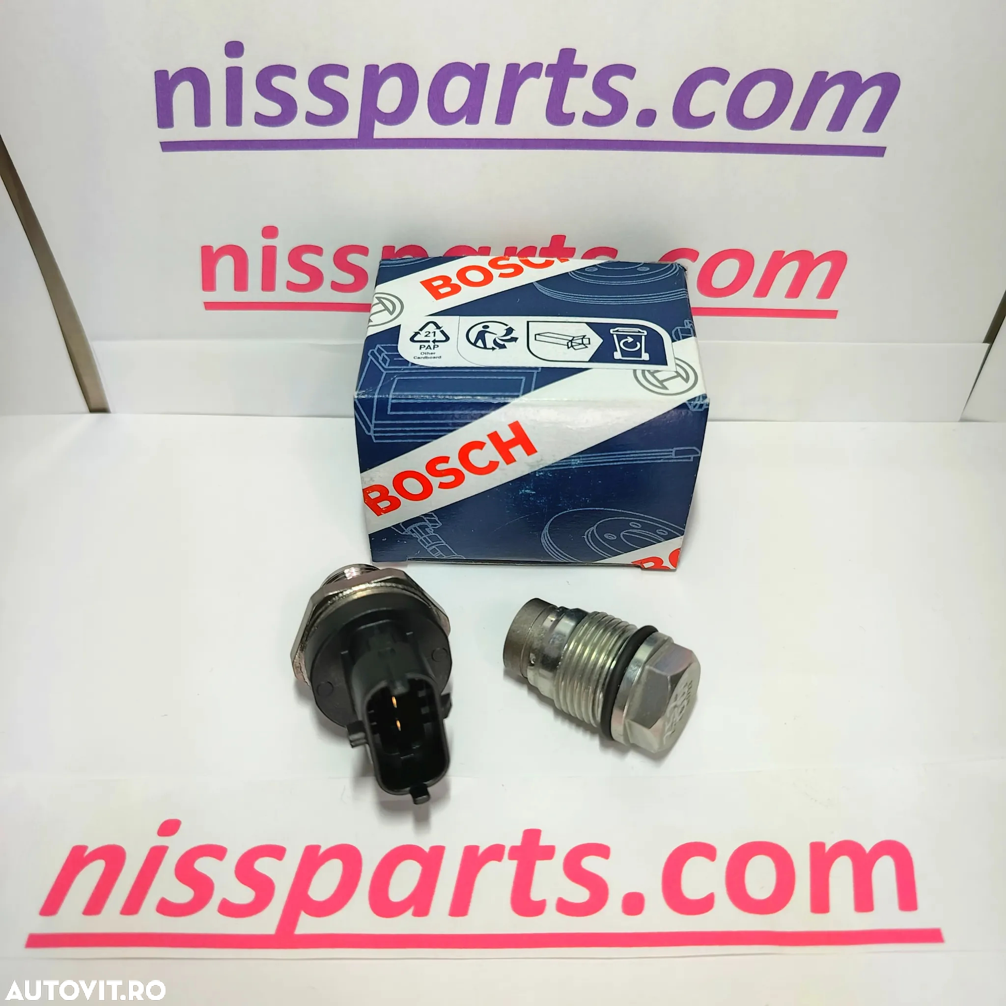 ZD30 Euro4 Senzor presiune+ supapa retur  Rampa de injectie Nissan Atleon, Cabstar, Patrol Renault Maxity, Mascot - 3