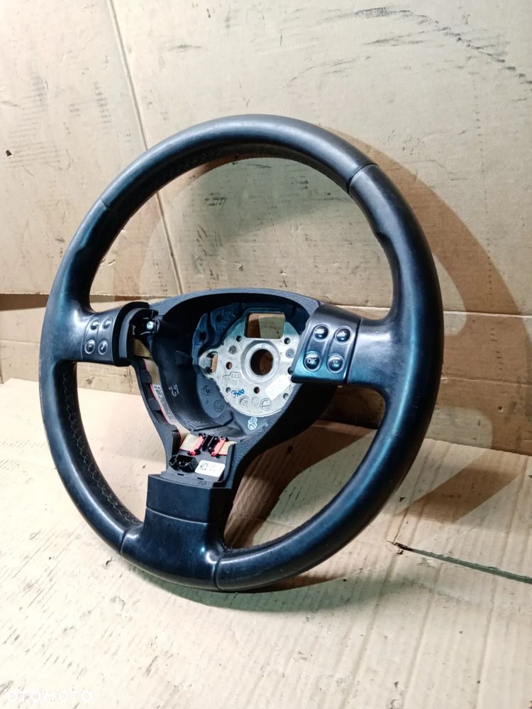 Kierownica trójramienna multifunkcyjna skórzana VW Passat B6 3C0419091LE - 4