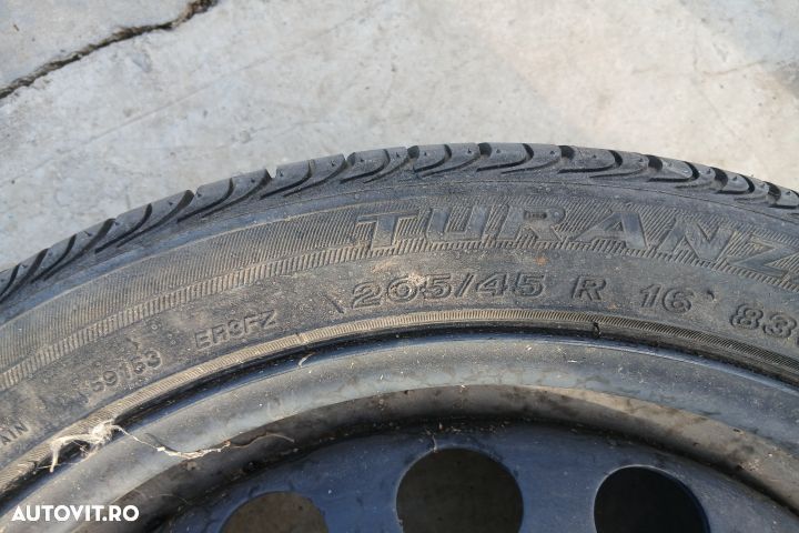 Roata de rezerva R16 1J0601027AD  1J0601027AC  205/45 R16 61/2JX16H2 - 2