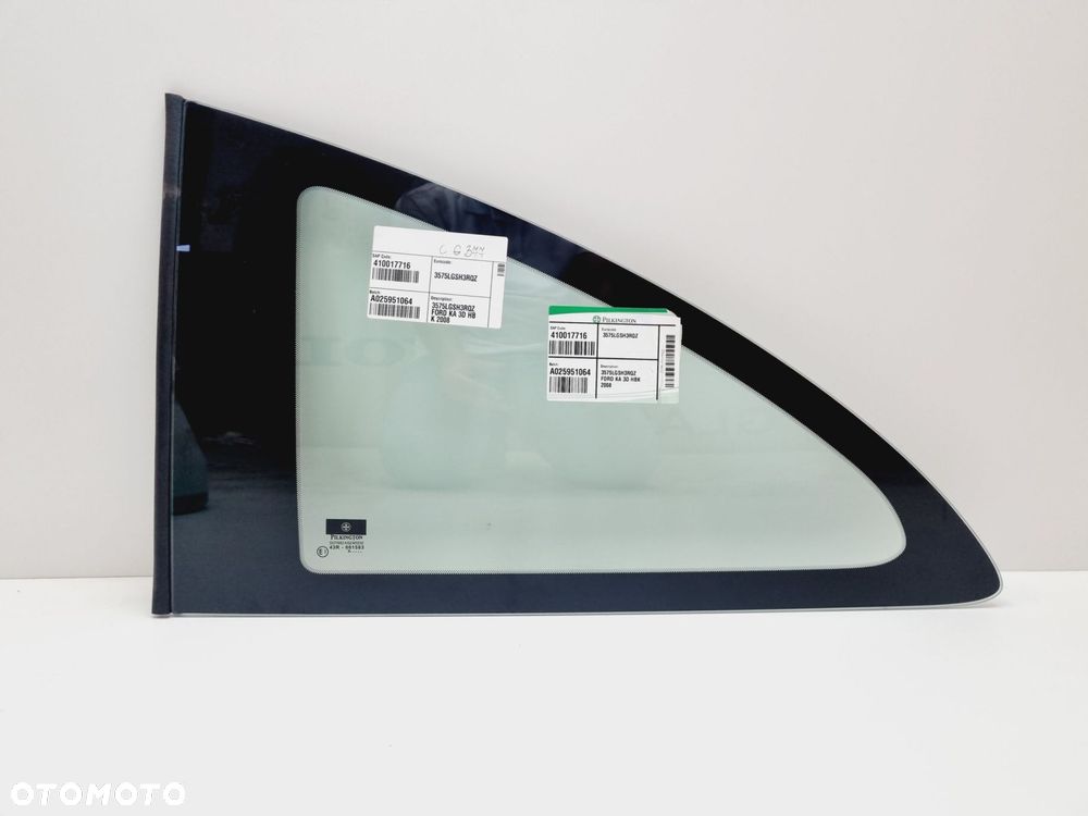 Szyba tylna karoseryjna lewa FORD KA 3 DRZWI II 2008- - 3