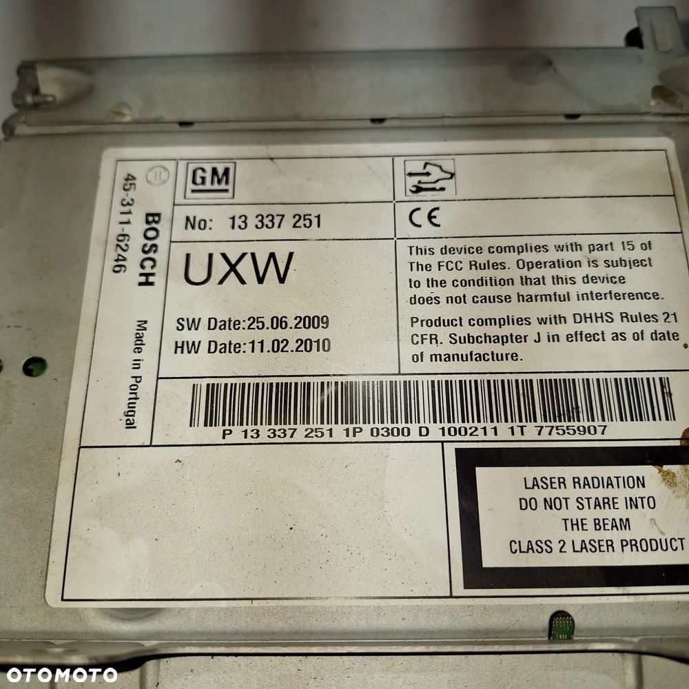 RADIO NAWIGACJIA OPEL INSIGNIA A 13337251 - 2