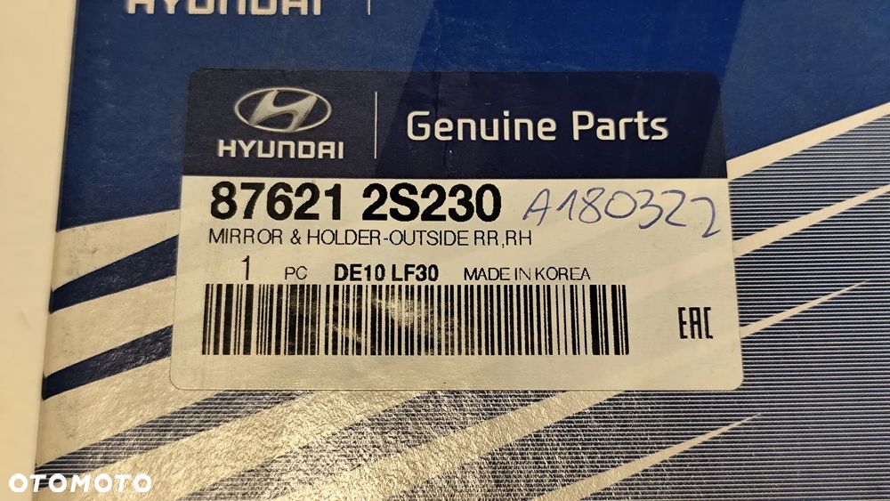 NOWY WKŁAD SZKŁO LUSTERKA LEWE HYUNDAI IX35 876212S230 - 5