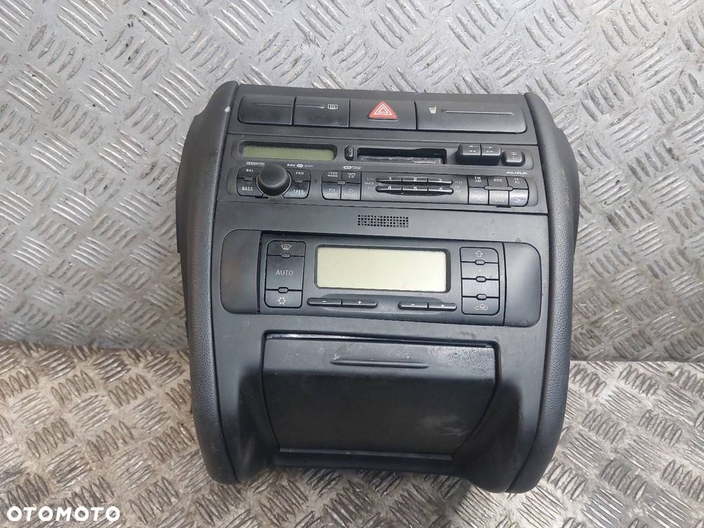 RAMKA KONSOLI ŚRODKOWA RADIO CUPHOLDER PANEL NAWIEWU TOLEDO II LEON I - 1