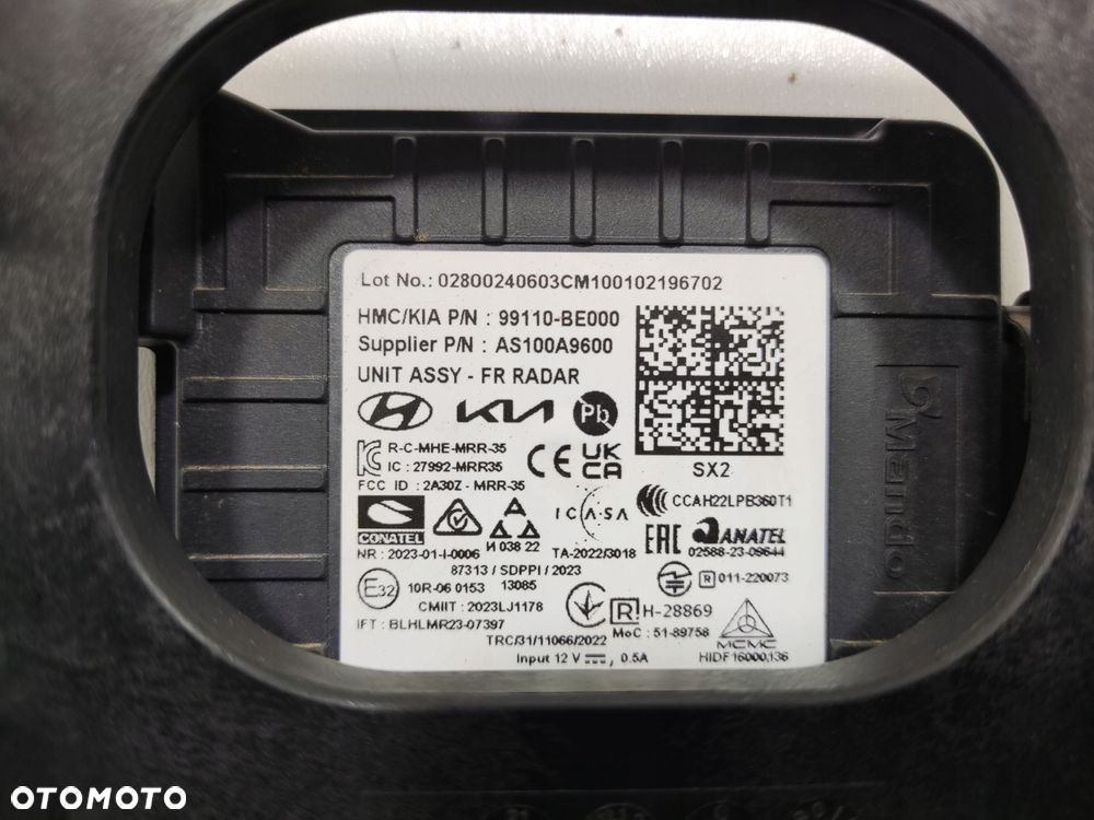 radar moduł sensor distronic hyundai kona ii 2023-2025 99110-be000 - 4
