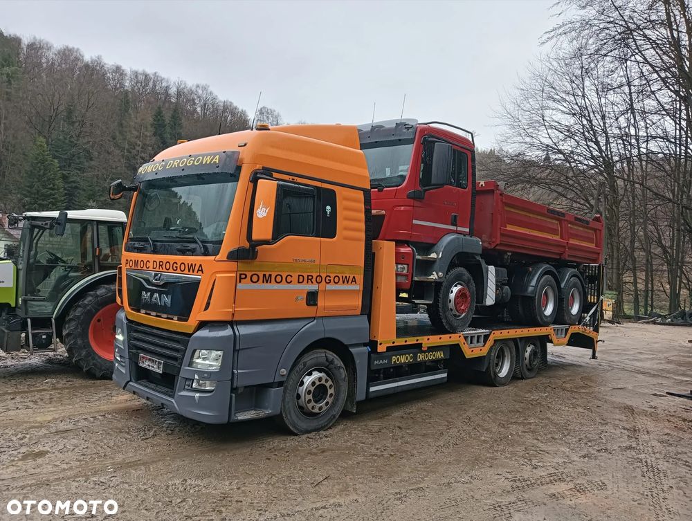 MAN TGX 26.460 / 15.5t ładowności / 2019r / Nowa Zabudowa / Najazdy Hydrauliczne / Stan Idealny / Laweta Specjalna / Autolaweta / Pomoc Drogowa