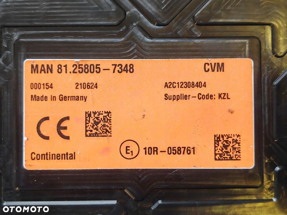APARAT STERUJĄCY / STEROWNIK / KOMPUTER CVM MAN TGX TGS 81.25805-7348 - 5