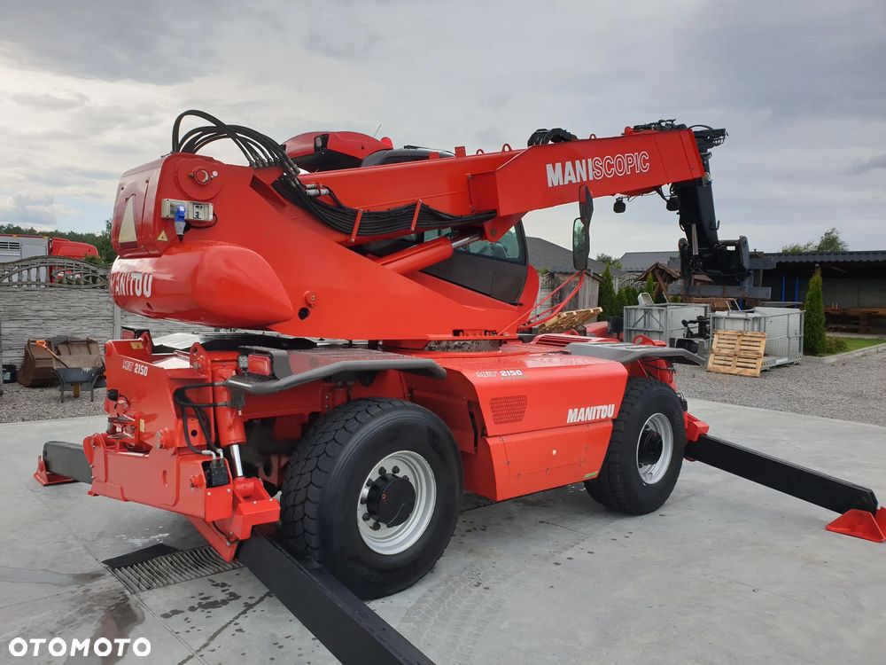 Manitou MRT ROTO 2150 Privilege KOSZ/WIDŁY/PILOTY SPROWADZONA PIĘKNY STAN - 6