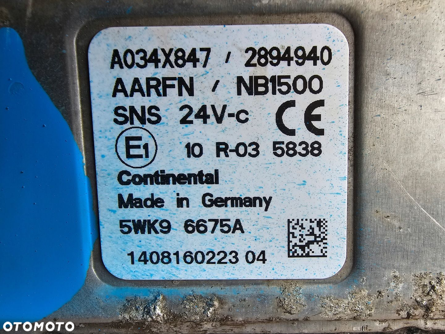 SONDA CZUJNIK EMULATOR NOX AZOTU DAF XF CF LF 45 55 2894940 5WK96675A - 3