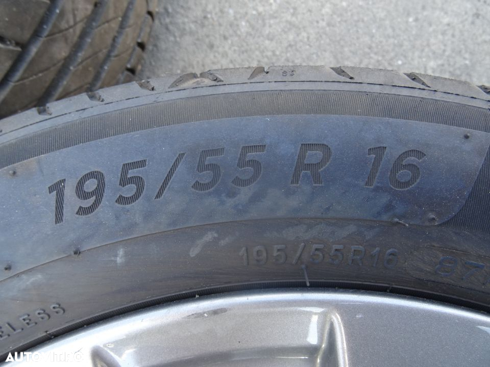 Vand Jante Aliaj cu Cauciucuri Peugeot 308 195/55 R16 6,5Jx16CH4-32 cod: 9828185580 - 5