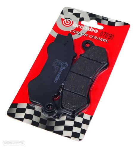 pastilhas travao honda pcx 125 brembo 7090 carbono - 1