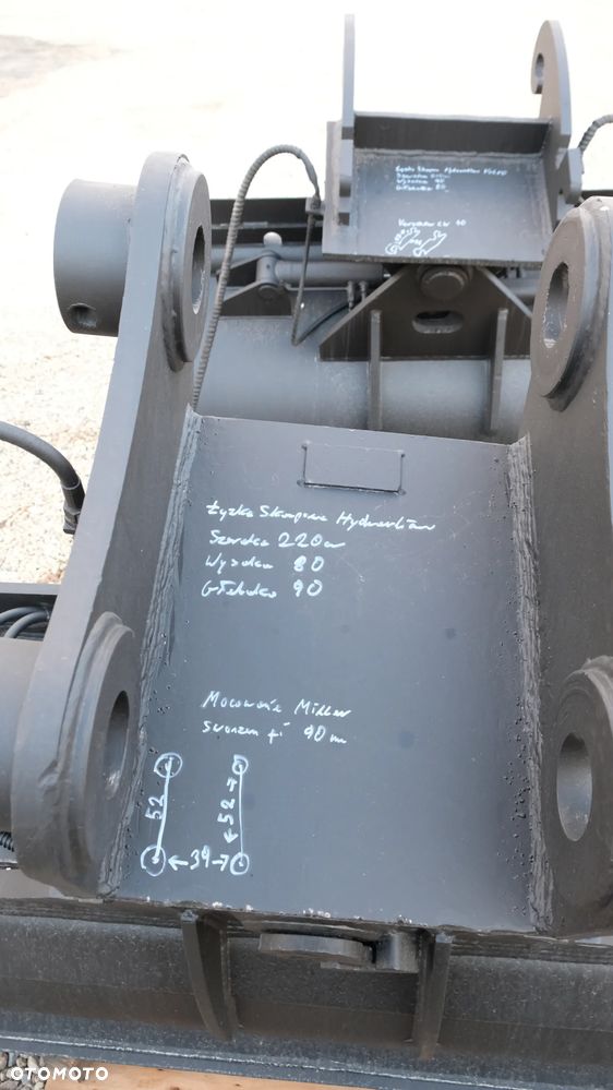 łyżka skarpowa hydrauliczna duża 220 cm sworznie 90mm do koparki - 7