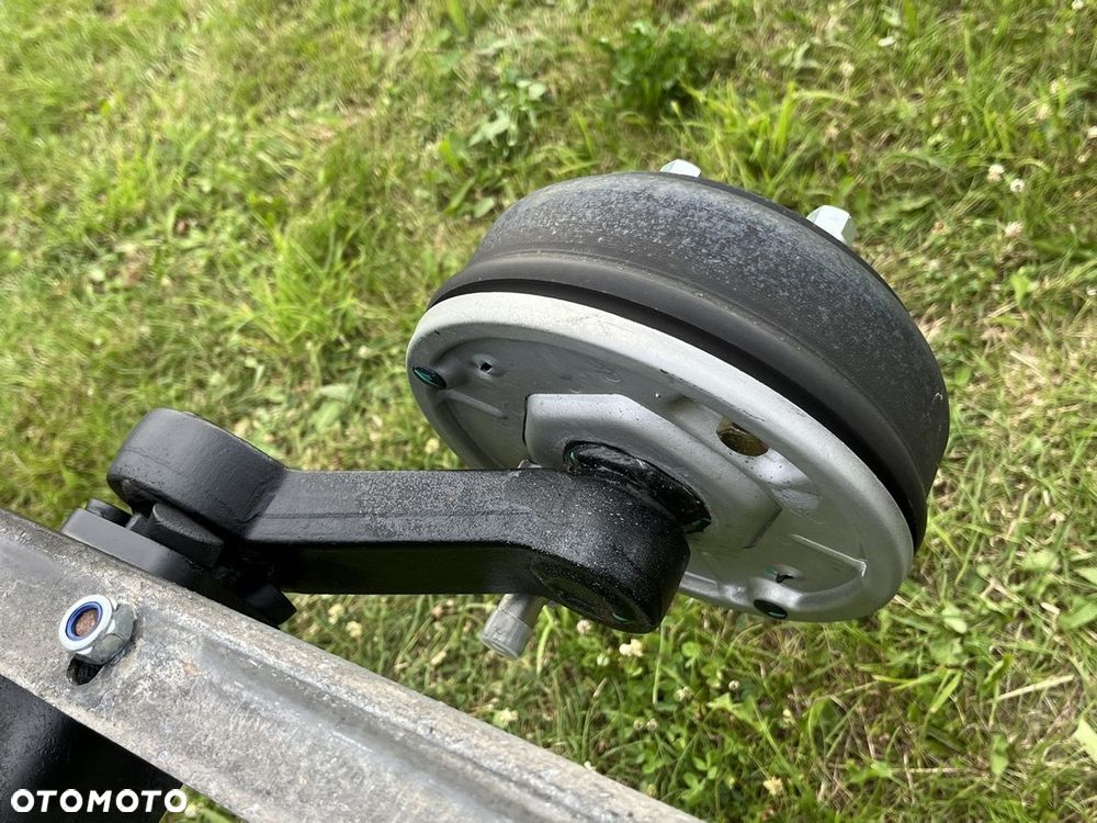 KOMPLET DWIE JAK NOWE OSIE HAMOWANE OŚ HAMOWANA 2x 1350KG DO LAWETY PRZYCZEPY KNOTT VGB 13 5x112 ZREGENEROWANE - 6