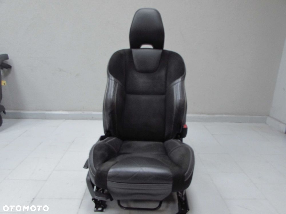 VOLVO S60 II 10-17 R DESIGN FOTELE SIEDZENIA KANAPA OPARCIE TAPICERKA SKORA ALCANTARA GRZANE - 2