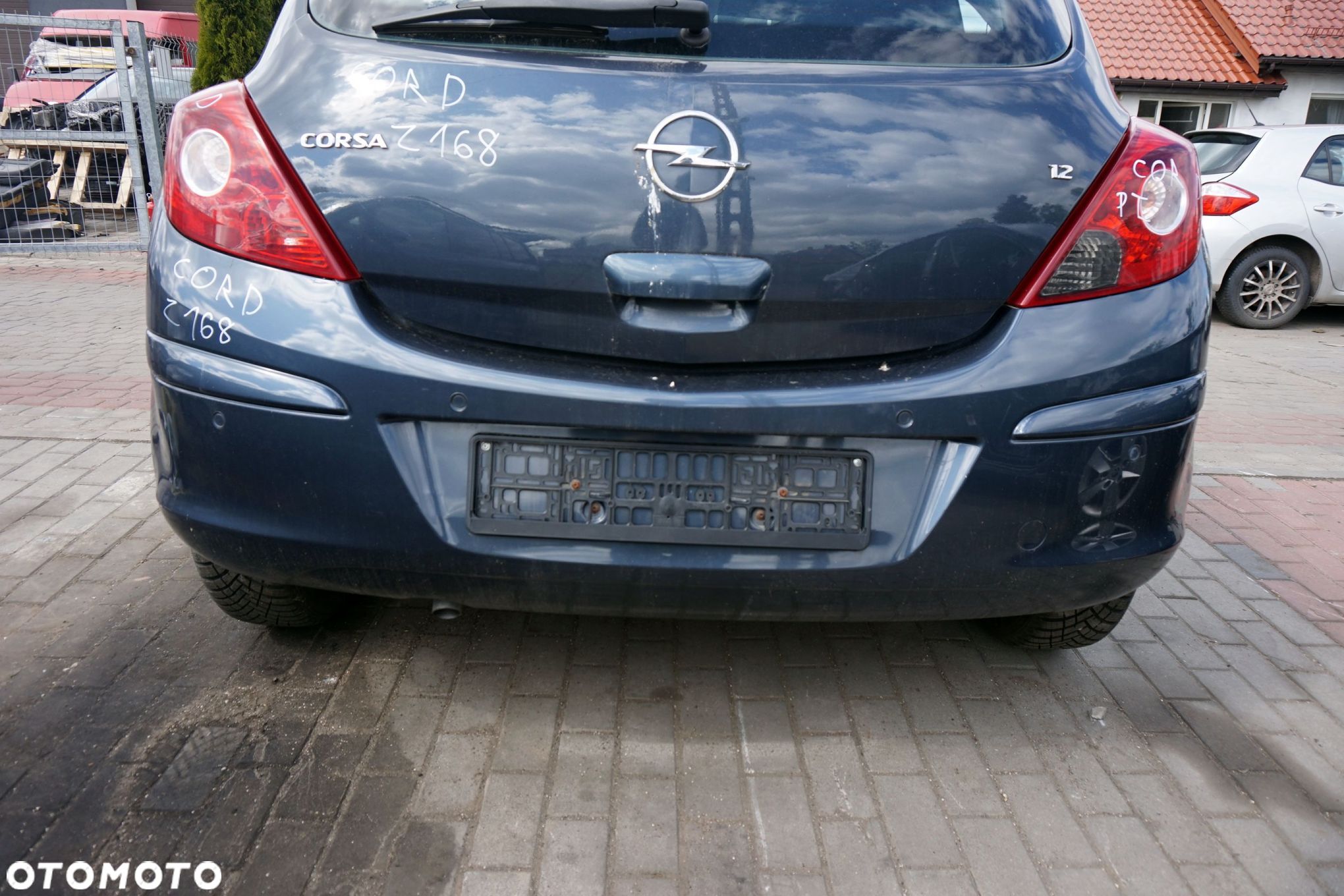 ZDERZAK TYLNY CORSA D IV 3D HB Z168  SZARY OPEL 2006-2011 - 1