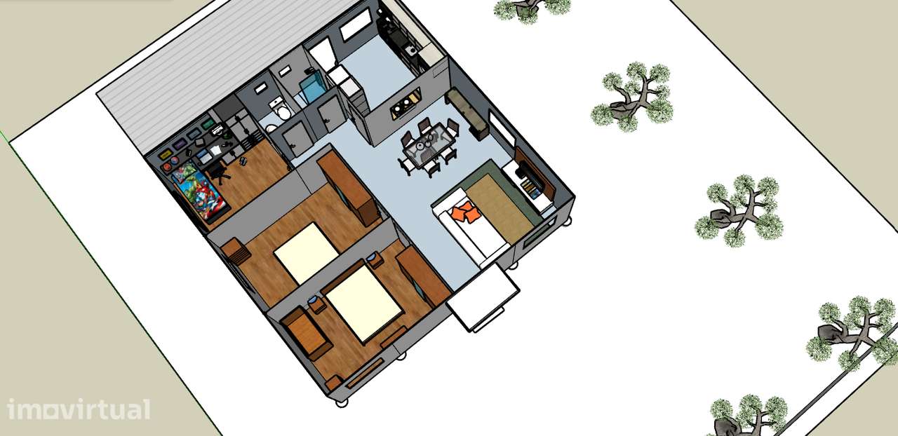 Terreno com casa em contentores na Lapa do Lobo - Grande imagem: 4/12