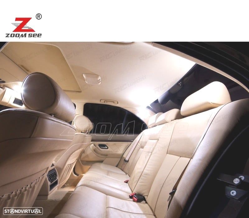 KIT 25 LAMPADAS LED INTERIOR BMW E39 SERIE 5 WAGON TOURING 520I 525I 525D 528I 530I 530D 540I 97-03 - 5