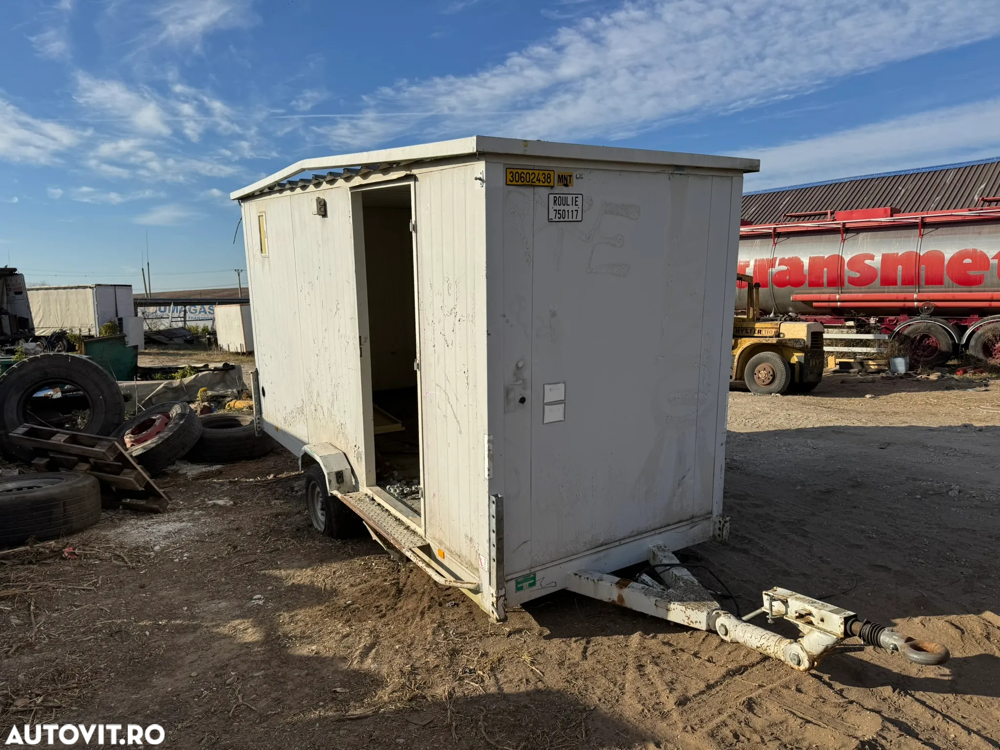 Remorca Container Vestiar / Depozit / Organizare Santier : 4 BUC : cu ACTE - 5