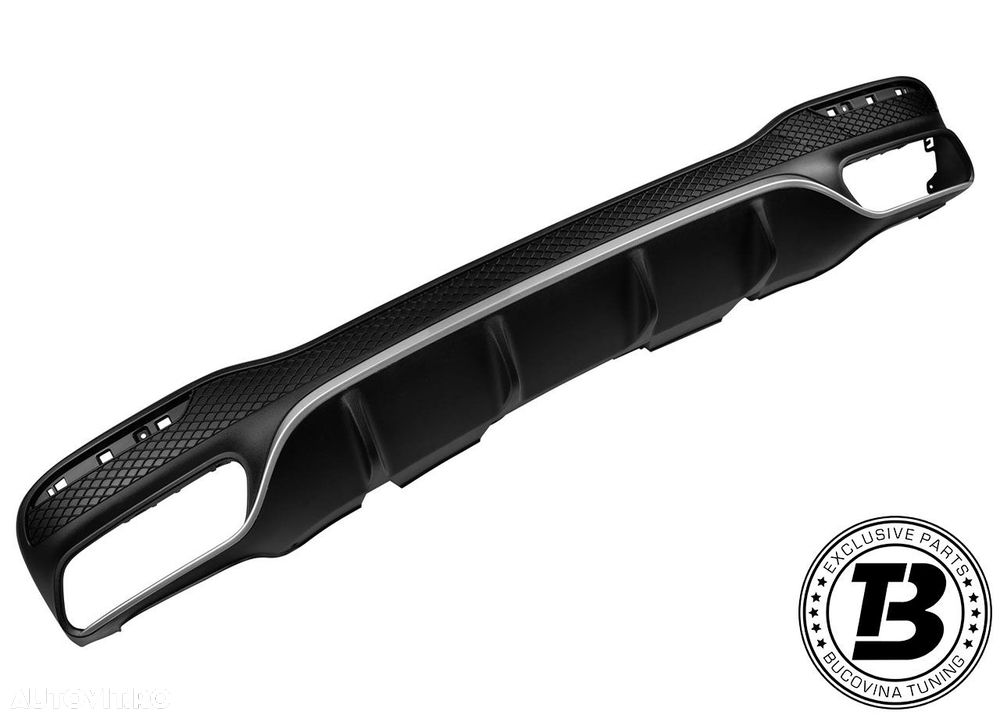 Difuzor Bara Spate cu Ornamente compatibil cu Mercedes GLS X166 GLS63 Design - 3
