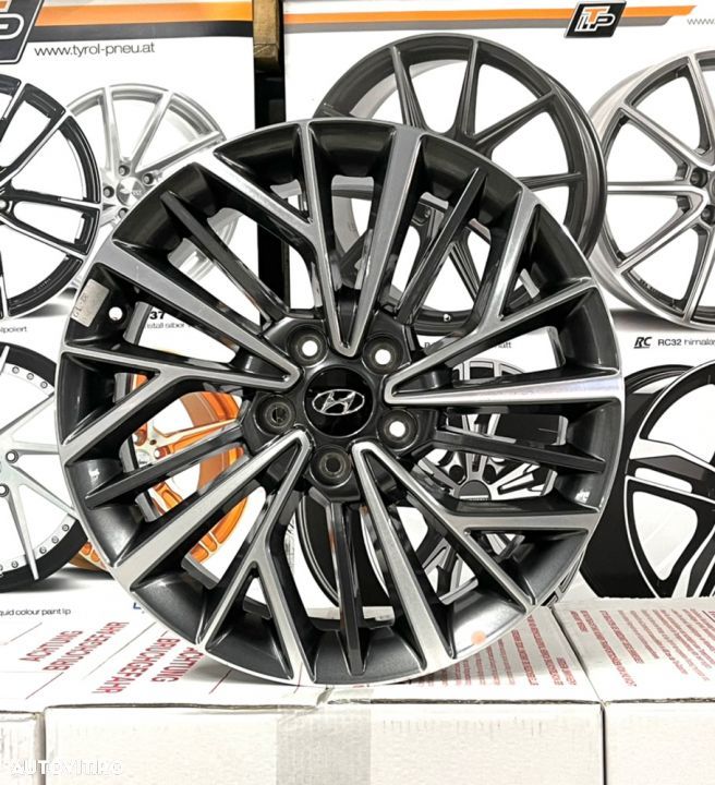 Jante Hyundai Santa Fe, ix35 , Tucson, Ioniq , Veloster , 18 inch, noi, originale, bicolore - 1