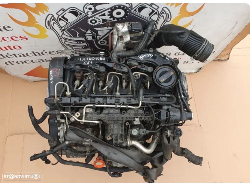 Motor Audi A1 / VW Polo Caddy Golf 1.6 TDI 90cv 105cv CAY / CAYC com garantia - 3