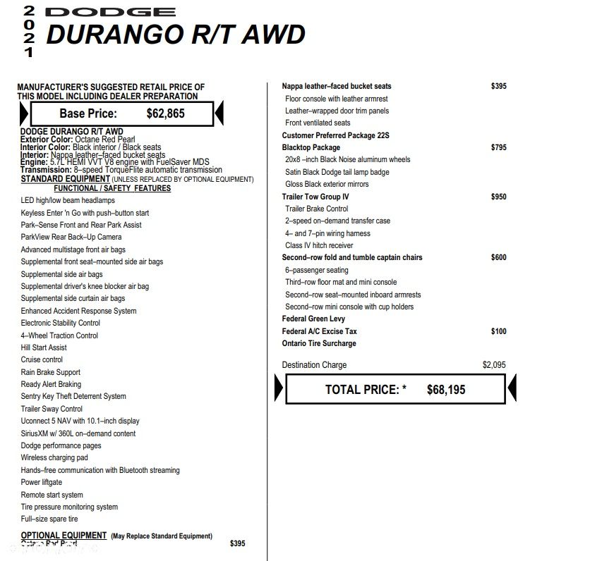 Dodge Durango 5.7 R/T - 19