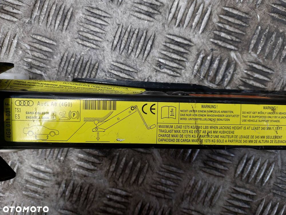 LEWAREK PODNOŚNIK SAMOCHODOWY AUDI A6 C7 4G0011031F 1275 KG - 4