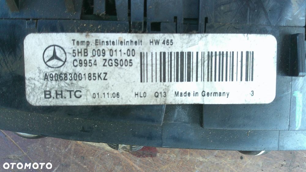 MERCEDES SPRINTER 906 PANEL KLIMATYZACJI A9068300185KZ - 3