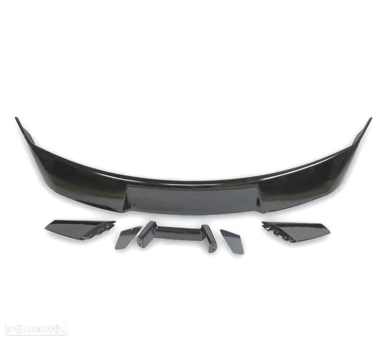 AILERON SPOILER FORD MUSTANG LOOK GT500 15-23 PRETO BRILHANTE - 4