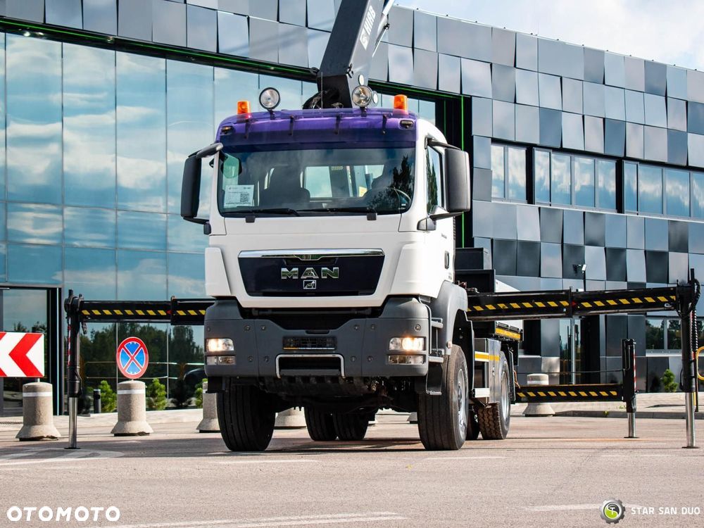 MAN TGS 18.360 4x4 HIAB 377-E6 XS Fly Jib HDS Żuraw Crane - 9