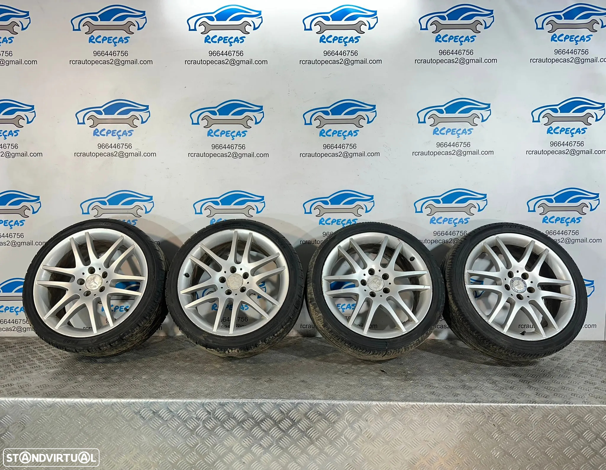 .Conjunto Jantes 18 Originais AMG Mercedes Benz 5x112 7,5J 8,5J ET36 ET30 - 4