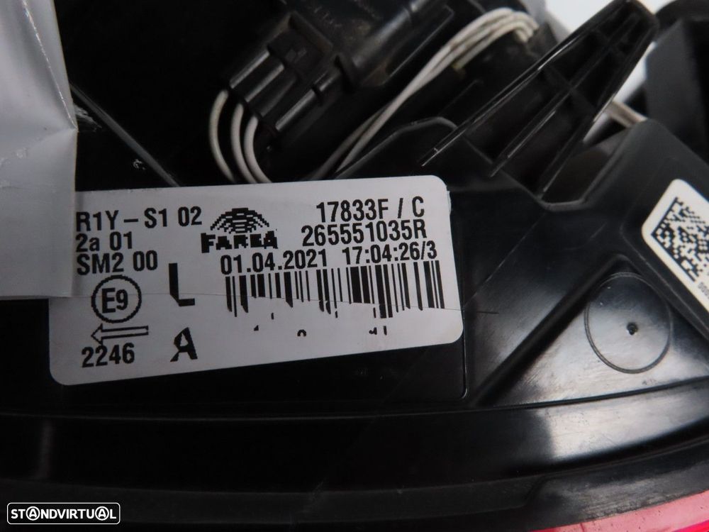Farolim LED Esquerdo/Trás Usado / Original RENAULT Clio V Hatchback (B7) 2655510... - 4