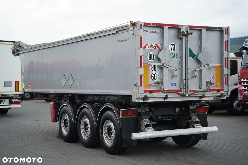 Stas / WYWROTKA - 28 m3 / ALUMINIOWA / OŚ PODNOSZONA / PLANDEKA ELEKTRYCZNA /   WAGA: 5 260 KG / / - 4