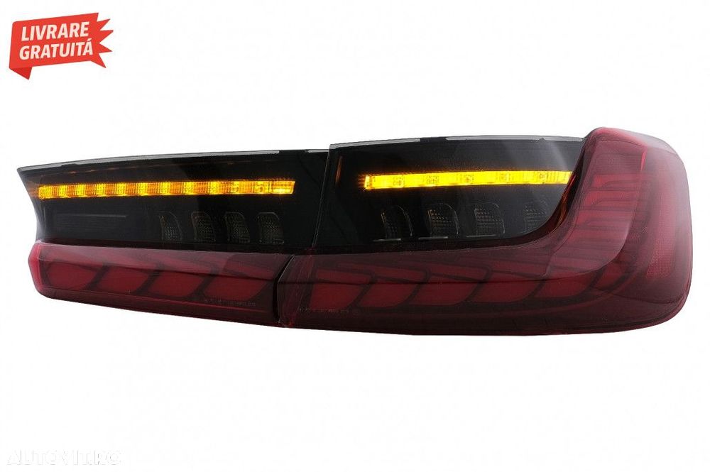 Stopuri LED BMW Seria 3 G20 G28 M3 G80 Sedan (2018-2022) Rosu Fumuriu - 8