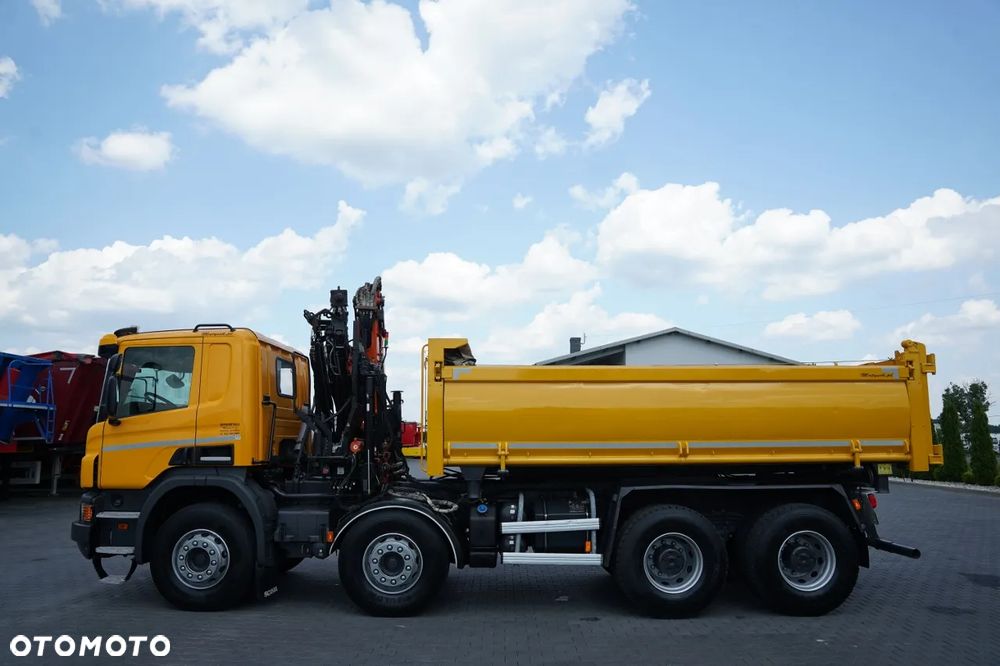 Scania P 410 / 8x4 / WYWROTKA - 6 M + HDS ATLAS 116.3  / ROTATOR / EURO 6 / - 16