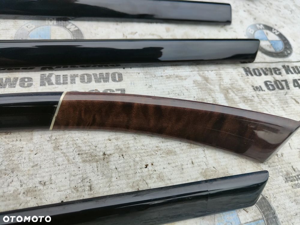 BMW E39 Dekory wnętrza listwy INDIVIDUAL kierownica drewno - 6