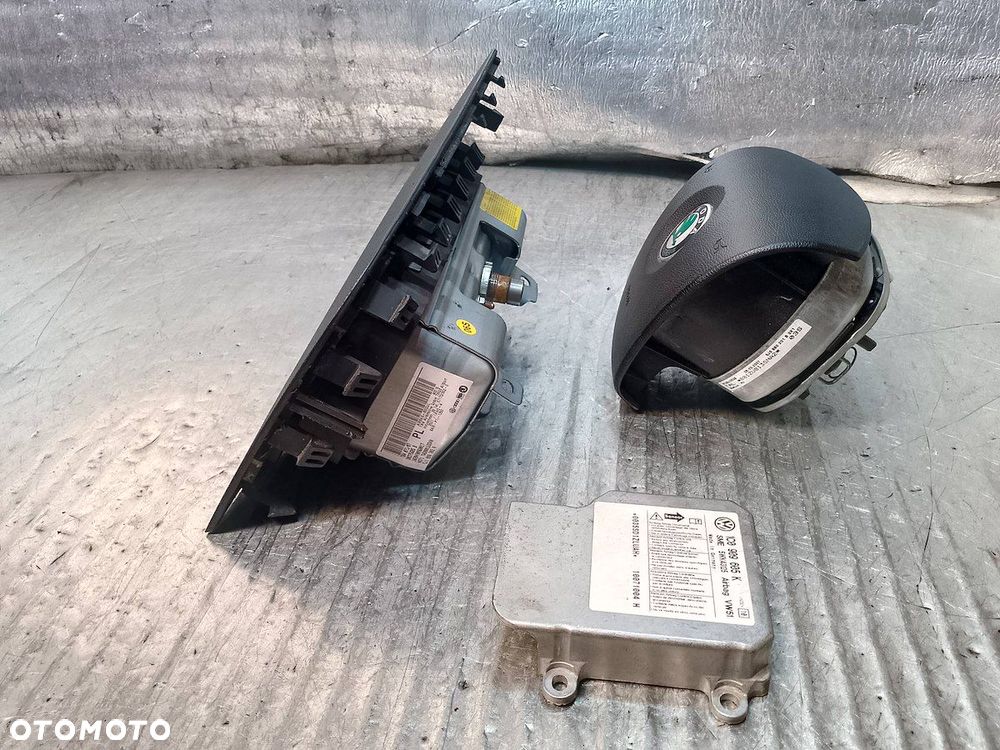 KOMPLET PODUSZEK AIRBAG SKODA FABIA II 5J0880201B  5J1880202A  1C0909605K - 4