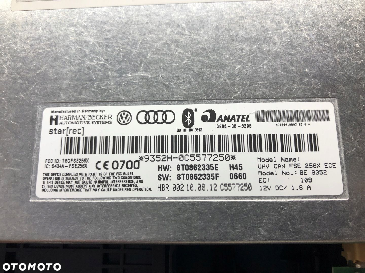 MODUŁ BLUETOOTH AUDI A4 B8 A5 8T0862335E - 3