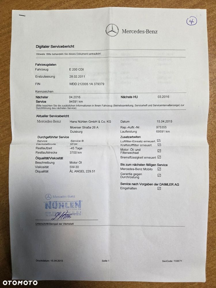 Mercedes-Benz Klasa E 200 CDI DPF BlueEFFICIENCY - 37