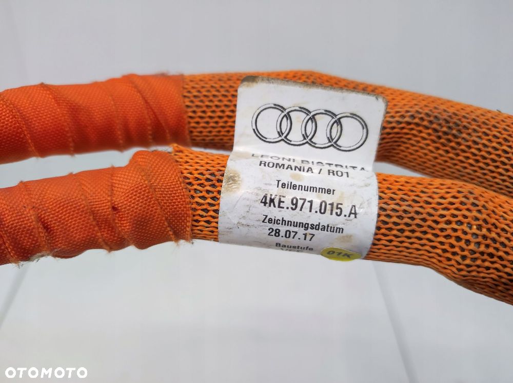 wiązka kabel instalacja przewód ładowania wysokiego napięcia audi q8 etron - 8