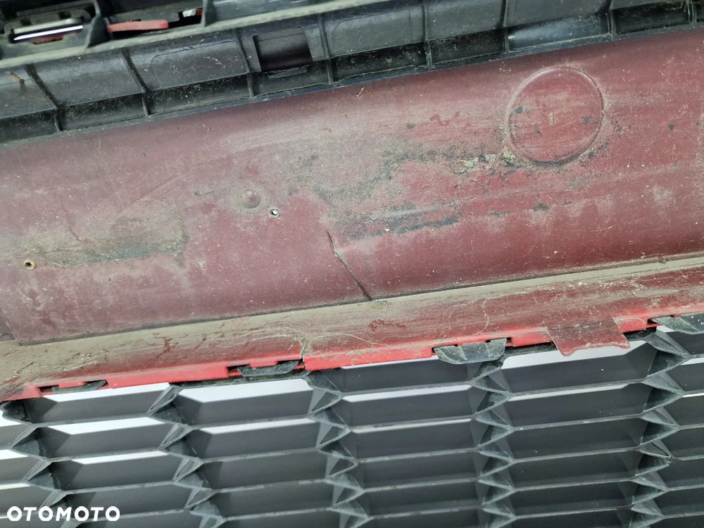 SEAT LEON 3 III 5F0 LIFT FR 16- KOMPLETNY ZDERZAK PRZEDNI PRZÓD + GRILL + KRATKA ŚRODKOWA , ŁADNY , KOLOR CZERWONY , NR 5F0807221AB / 5F0807221AJ , NR AUKCJI NZ971 - 35