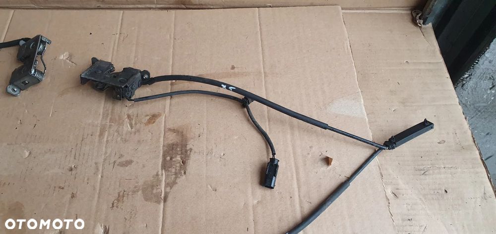 Zamek rygiel maski przód prawy lewy komplet linka BMW X5 E70 7164456 - 2