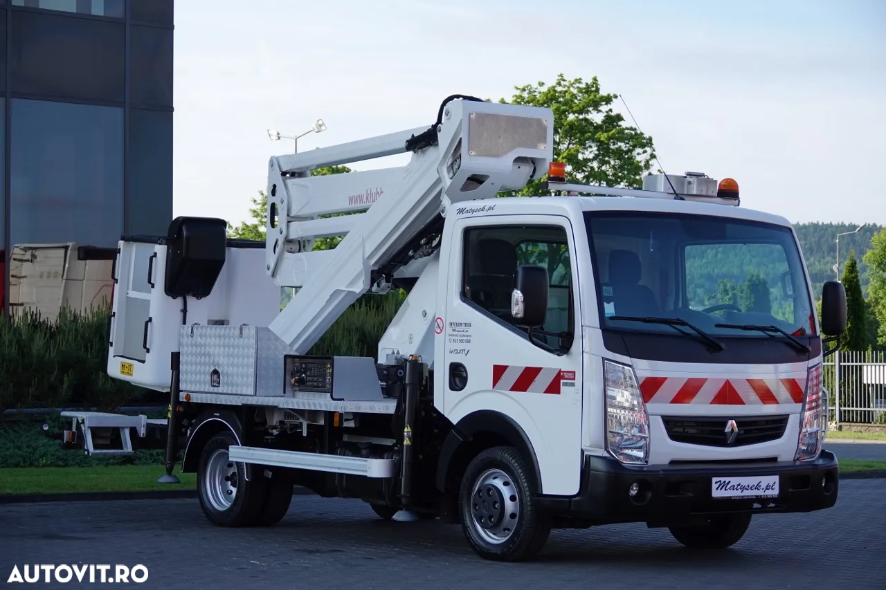 Renault MAXITY 130,35 / 20 METRI LIFT / KLUBB VAT-66-NLX COS / COS 2 PERSOANE - 250 KG / DUPA CONTRACTUL DE SERVICE - 6