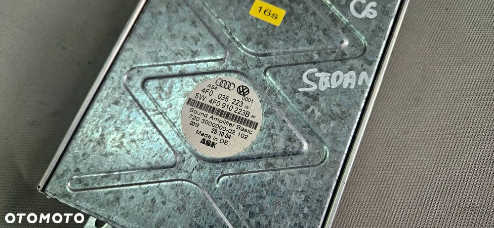 Wzmacniacz radia Audi A6 C6 2006r 4F0910223B - 3