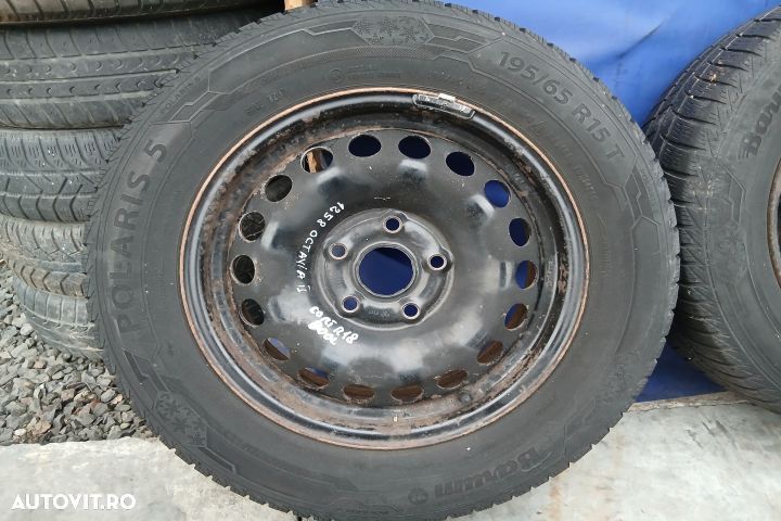 Jante tabla cu anvelope 15 - set 1K0601027C 6JX15H2 ET47 195/65 R15 1 - 4